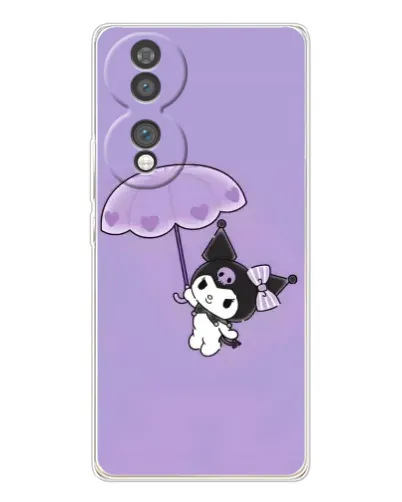 Чехол для Huawei Honor 70 с картинкой «Kuromi с зонтиком»