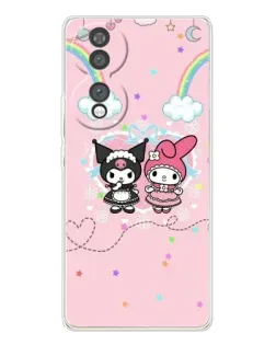 Чехол для Huawei Honor 70 с картинкой «My Melody и Kuromi» Чехол для Huawei Honor 70 с картинкой «My Melody и Kuromi»