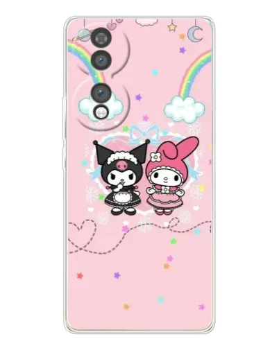 Чехол для Huawei Honor 70 с картинкой «My Melody и Kuromi»