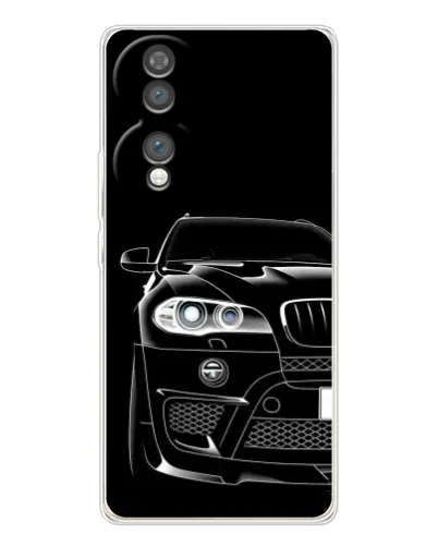 Чехол для Huawei Honor 70 с картинкой «Темный силуэт BMW»