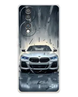 Чехол для Huawei Honor 70 с картинкой «BMW в свете фар»