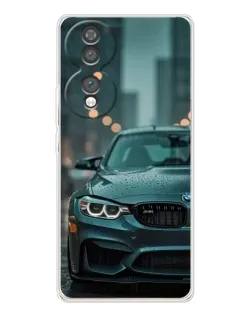 Чехол для Huawei Honor 70 с картинкой «BMW в огнях города»