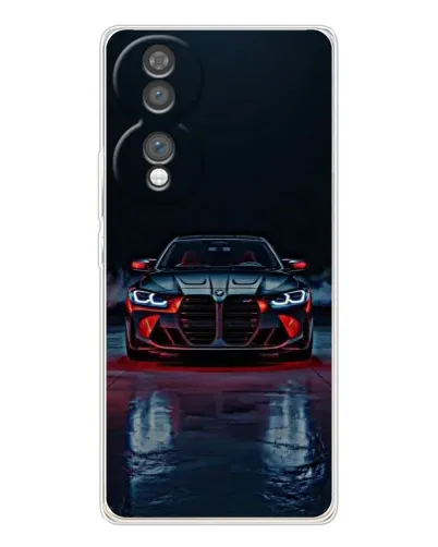 Чехол для Huawei Honor 70 с картинкой «BMW на мокрой дороге»