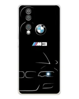Чехол для Huawei Honor 70 с картинкой «Минималистичный принт BMW M3»