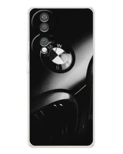 Чехол для Huawei Honor 70 с картинкой «Эмблема BMW — макро»