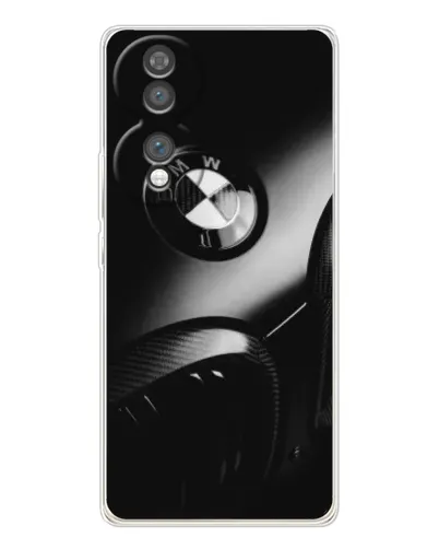 Чехол для Huawei Honor 70 с картинкой «Эмблема BMW — макро»