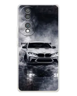 Чехол для Huawei Honor 70 с картинкой «BMW сквозь туман»