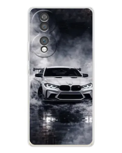 Чехол для Huawei Honor 70 с картинкой «BMW сквозь туман»