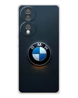 Чехол для Huawei Honor 70 с картинкой «Логотип BMW — минимализм»