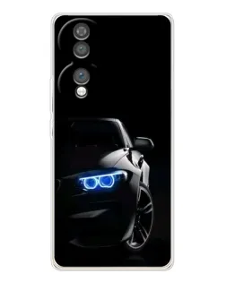 Чехол для Huawei Honor 70 с картинкой «BMW — ночной взгляд»