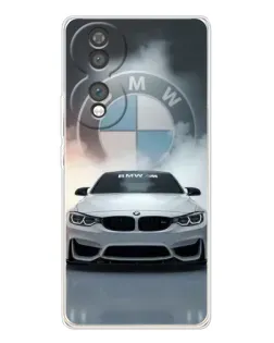 Чехол для Huawei Honor 70 с картинкой «BMW в белом дыму»