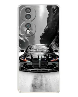 Чехол для Huawei Honor 70 с картинкой «BMW — акварельный дрифт»