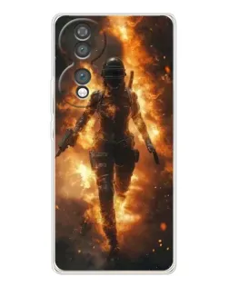 Чехол для Huawei Honor 70 с картинкой «BMW — скорость в дожде»
