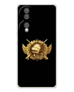 Чехол для Huawei Honor 70 с картинкой «PUBG — оранжевый градиент»