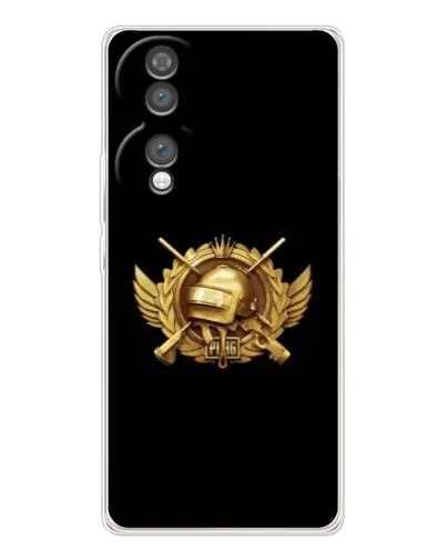 Чехол для Huawei Honor 70 с картинкой «PUBG — оранжевый градиент»