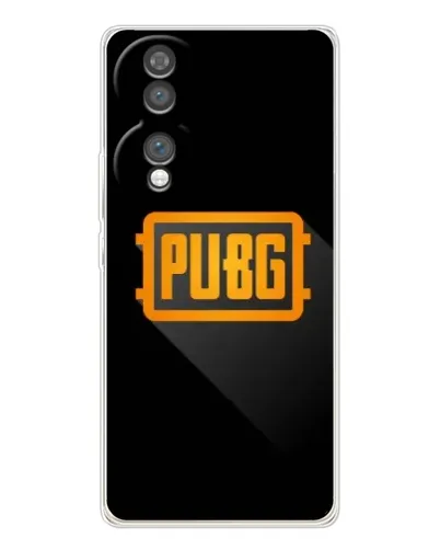 Чехол для Huawei Honor 70 с картинкой «PUBG — рамка лого»