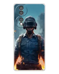Чехол для Huawei Honor 70 с картинкой «PUBG — реалистичный герой»