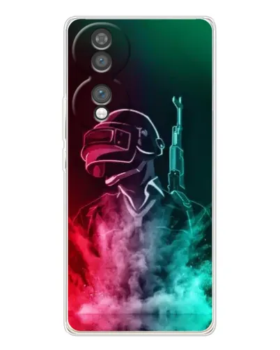 Чехол для Huawei Honor 70 с картинкой «PUBG — огненный воин»