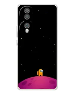 Чехол для Huawei Honor 70 с картинкой «Одинокий герой на планете»