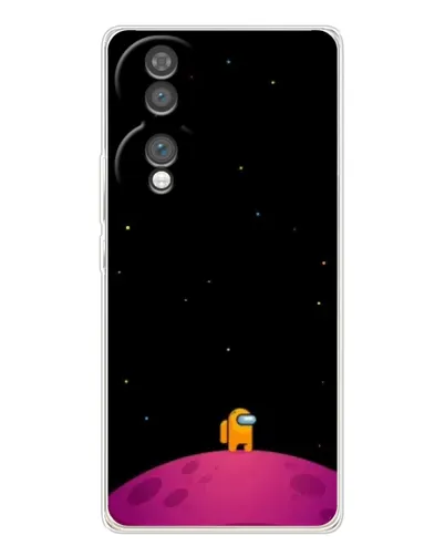Чехол для Huawei Honor 70 с картинкой «Одинокий герой на планете»