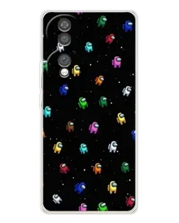 Чехол для Huawei Honor 70 с картинкой «Экипаж Among Us»