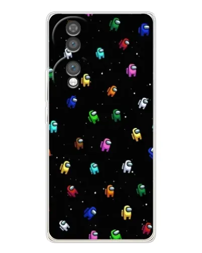 Чехол для Huawei Honor 70 с картинкой «Экипаж Among Us»