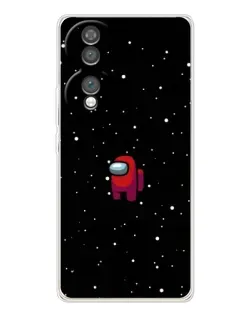 Чехол для Huawei Honor 70 с картинкой «Красный Among Us»