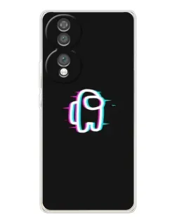 Чехол для Huawei Honor 70 с картинкой «Among Us неон»