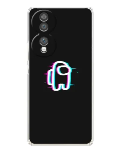 Чехол для Huawei Honor 70 с картинкой «Among Us неон»