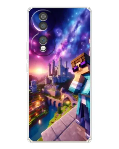Чехол для Huawei Honor 70 с картинкой «Стив и космос»