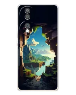 Чехол для Huawei Honor 70 с картинкой «Вид из пещеры»