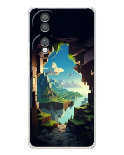 Чехол для Huawei Honor 70 с картинкой «Вид из пещеры»