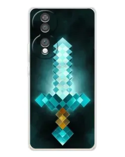Чехол для Huawei Honor 70 с картинкой «Алмазный меч неон»