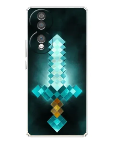 Чехол для Huawei Honor 70 с картинкой «Алмазный меч неон»
