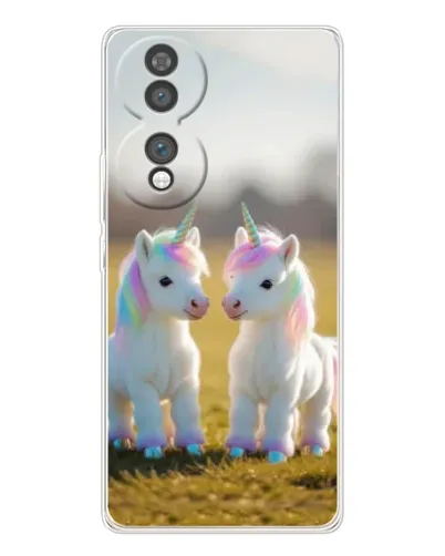 Чехол для Huawei Honor 70 с картинкой «Пара единорогов» Чехол для Huawei Honor 70 с картинкой «Пара единорогов»