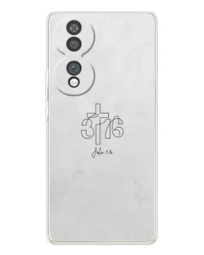 Чехол для Huawei Honor 70 с картинкой «Иоанна 3:16 Крест»