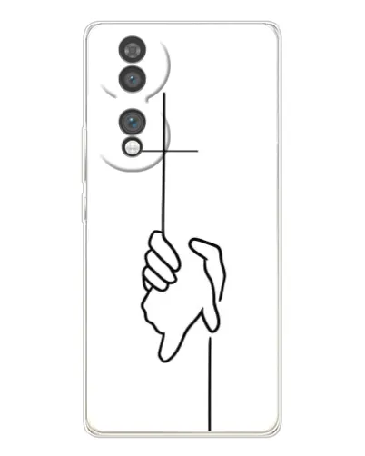 Чехол для Huawei Honor 70 с картинкой «Рука держит»