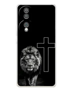 Чехол для Huawei Honor 70 с картинкой «Лев и Крест»