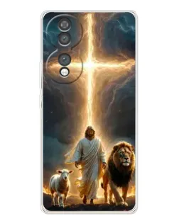 Чехол для Huawei Honor 70 с картинкой «Лев Иуды и Свет»