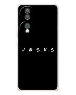Чехол для Huawei Honor 70 с картинкой «Точки веры J.E.S.U.S.»