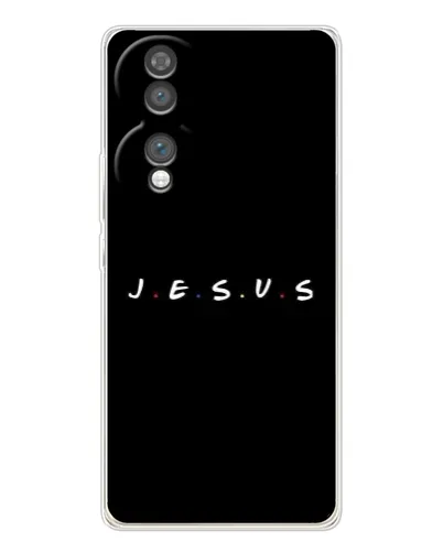 Чехол для Huawei Honor 70 с картинкой «Точки веры J.E.S.U.S.»