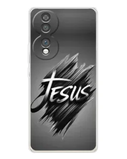 Чехол для Huawei Honor 70 с картинкой «Надпись Jesus Graffiti»