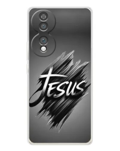 Чехол для Huawei Honor 70 с картинкой «Надпись Jesus Graffiti»