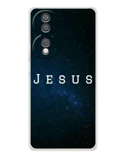 Чехол для Huawei Honor 70 с картинкой «Звездное небо Jesus»