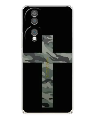 Чехол для Huawei Honor 70 с картинкой «Милитари Крест»