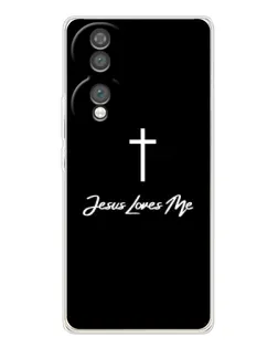 Чехол для Huawei Honor 70 с картинкой «Иисус любит тебя»