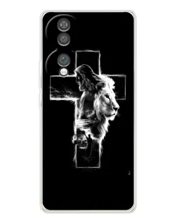 Чехол для Huawei Honor 70 с картинкой «Сияющий крест Jesus»