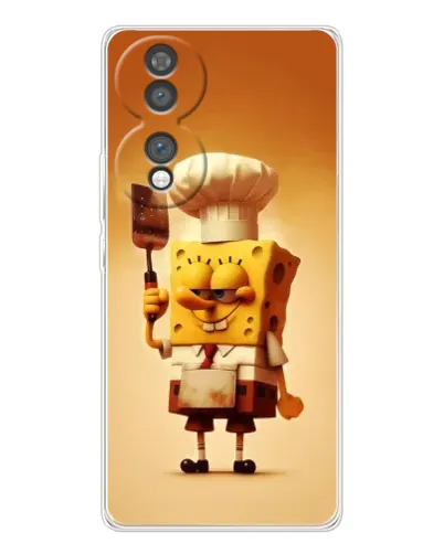 Чехол для Huawei Honor 70 с картинкой «Губка Боб повар»