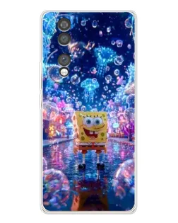 Чехол для Huawei Honor 70 с картинкой «Неоновый океан»