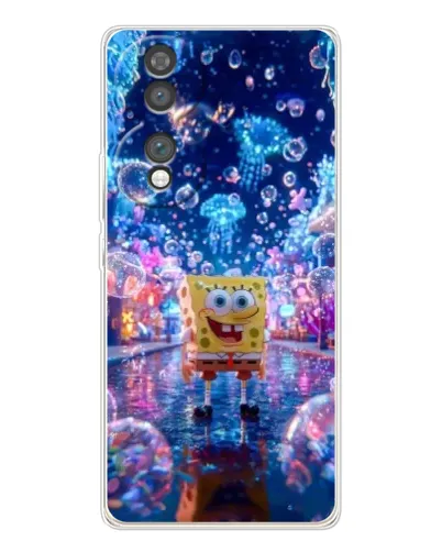 Чехол для Huawei Honor 70 с картинкой «Неоновый океан»